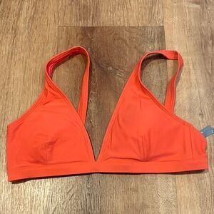 Aerie Vibrant Orange/coral Women's Bikini Top